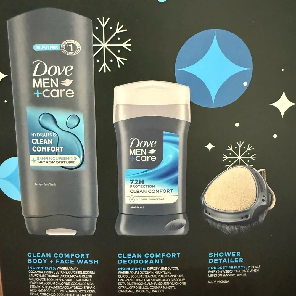 dove Men+Care Comfort & joy 3 piece Gift Set
